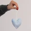 Sacchetto confettata portaconfetti Cuore Celeste in offerta stock