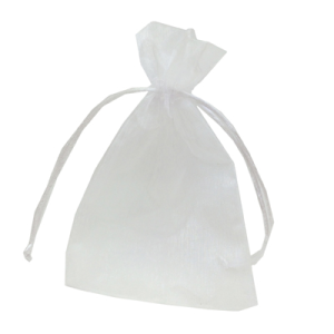 sacchetto organza bianco 10x15