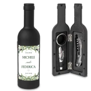 Idea Bomboniera Utile Tema Ulivo Bottiglia di Vino Set accessori Vino