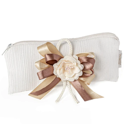 Sacchetto Busta con zip elegante Made in Italy