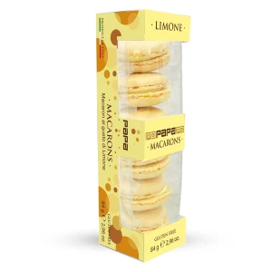 Macarons Artigianali - confezione da 6 pezzi-Limone (giallo)