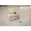 Idea Regalo Natale - Cofanetto in legno Shabby chic con fiori e cioccolatini
