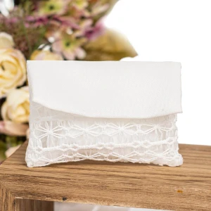 Bomboniere 2025 Linea Classic Pizzo Sacchettino Bustina Portaconfetti Bianchi