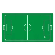 16 Tovaglioli di carta forma di campo da calcio