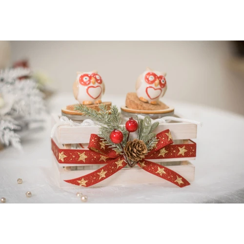 Idea Regalo Natale - Idea Regalo coppia barattoli con cassetta decorata
