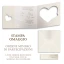 partecipazione matrimonio cuore con annuncio dal figlio/a