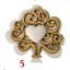 Confezione da 12 PZ Decorazioni Bomboniere Applicazioni in Legno