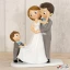 Cake Topper Sposi con bambino bimbo figlio