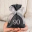Sacchetto 90 Novantesimo Compleanno con Numero 90 Glitter