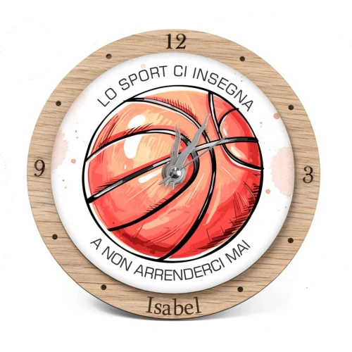 Bomboniere Tema Basket Orologio Personalizzato
