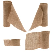 Rotoli nastro juta naturale 3 metri per decorazioni rustiche e shabby chic