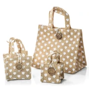 Shopper Buste rustiche in Juta con cuori
