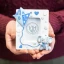 Bomboniere Battesimo e Nascita Baby Elefantino con Aquilone Portafoto Celeste in resina