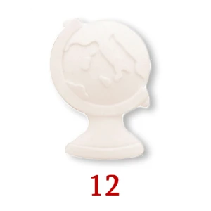 Gessetti Decorativi per Applicazione Bomboniere 12 Mappamondo