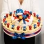 Torta Bomboniere per Maschio 20 Fette con Spiderman e Capitan America