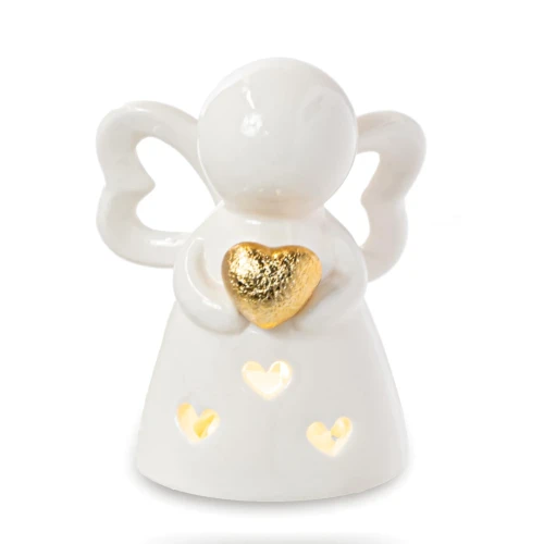 Bomboniere Originali Angelo in ceramica con LED