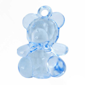 orso ciondolo celeste battesimo