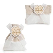 Bomboniere Comunione 2026 Linea Quadrifoglio Sacchettini Portaconfetti