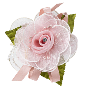Fiore rosa con racchette portaconfetti in Offerta
