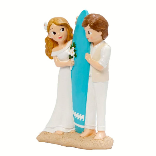 Cake Topper Matrimonio sposi surfisti