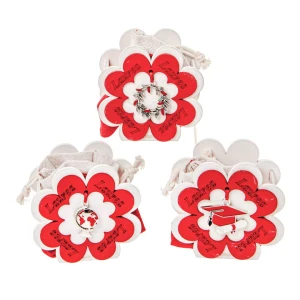 Bomboniere 2026 Linea Quadrifoglio Scatoline portaconfetti a forma di Quadrifoglio con ciondolo