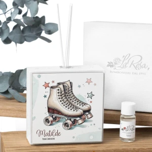 Bomboniere 2026 Tema Pattinaggio a rotelle Profumatore a LED Personalizzabile