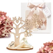 bomboniere personalizzate comunione ballerina con dettagli argentati albero della vita