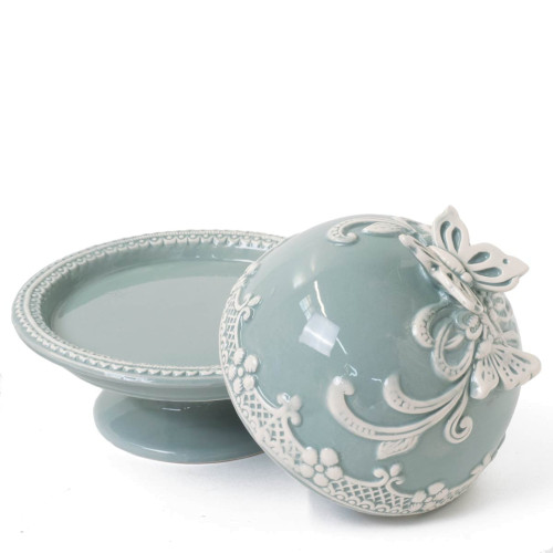Bomboniera Alzata grande in ceramica Tiffany in Offertissima