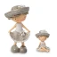 Bomboniere Offerta Stock Statuette Bimba con vestiti glitterati