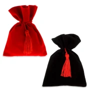 Bomboniere Laurea 2026 Linea Velvet Sacchettino portaconfetti con nappina