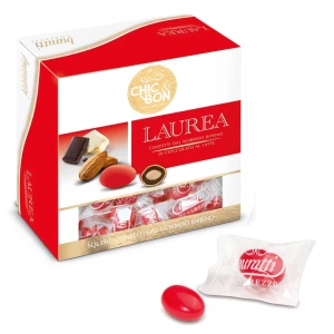 Confetti Rossi Ripieni - Confezionati singolarmente a vassoio - Buratti