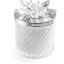 Bomboniere 2027 Candele Diamond Argento con fiore in Cristallo - Alta Qualità