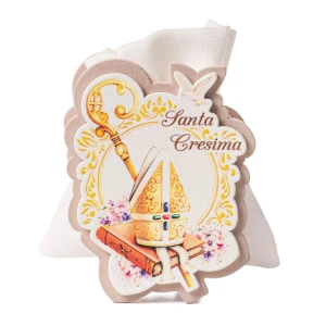 Bomboniere Cresima 2026 Linea Prego Scatolina portaconfetti con capello e bastone