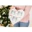 Idea regalo Portafoto a cuore 3 foto shabby chic