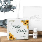 Bomboniere 2026 Tema Girasoli Profumatore a LED Personalizzabile