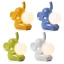 Bomboniere 2027 Lampada LED Elefante in Ceramica Colorata