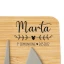 Bomboniera matrimonio  Set Tagliere Formaggio con coltellini personalizzabile
