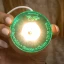 Bomboniere 2027 Nozze di Smeraldo Clessidra con base LED personalizzabile