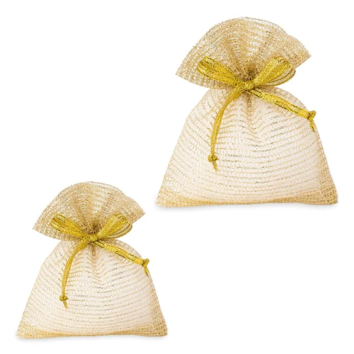 Sacchettini Portaconfetti Dorati Nozze Oro