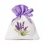 Bomboniere 2027 Lavanda Sacchettino Portaconfetti Bianco e Lilla in Cotone Ricamato