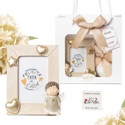 Bomboniera 2026 Portafoto Angelo in Resina Linea Energy