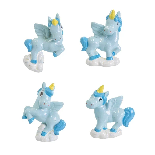 Bomboniere Battesimo maschio magnete con Unicorno celeste