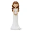 cake topper sposa capelli castani 21 cm