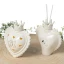 Bomboniere Linea Couple 2027 Cuori con corona in porcellana con rifiniture oro