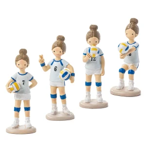 Bomboniere Comunione Femmina 2027 Tema Pallavolo statuetta ragazza