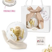 Bomboniera 2026 Luce LED Collezione Raggio Comunione e Cresima Icona in resina