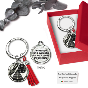 Bomboniere Laurea in Archeologia Portachiavi in argento