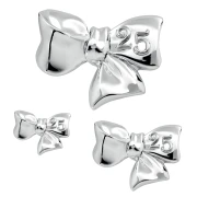 Bomboniere Nozze Argento fiocco numero 25