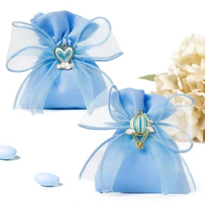 Bomboniere 2026 Linea Cielo Celeste Sacchettini Portaconfetti