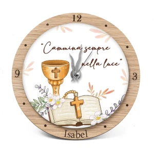 Bomboniere Comunione Orologio Calice e bibbia Personalizzato